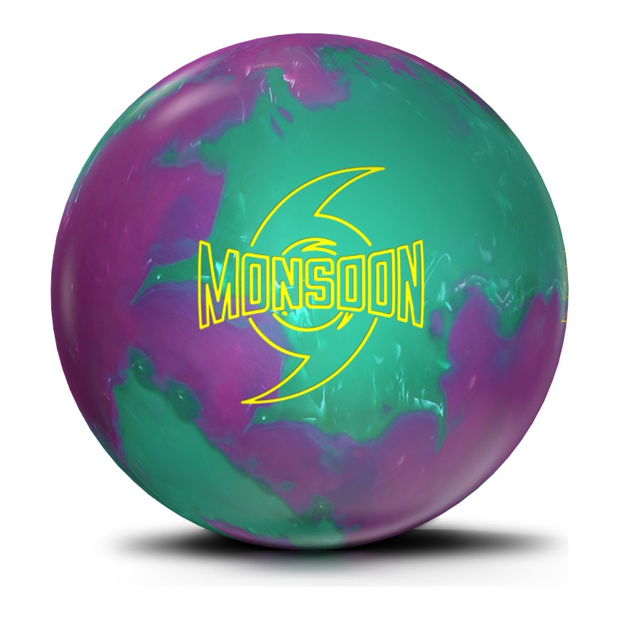 Storm Monsoon Plum/Emerald Bowling Ball in Plum Emerald - front