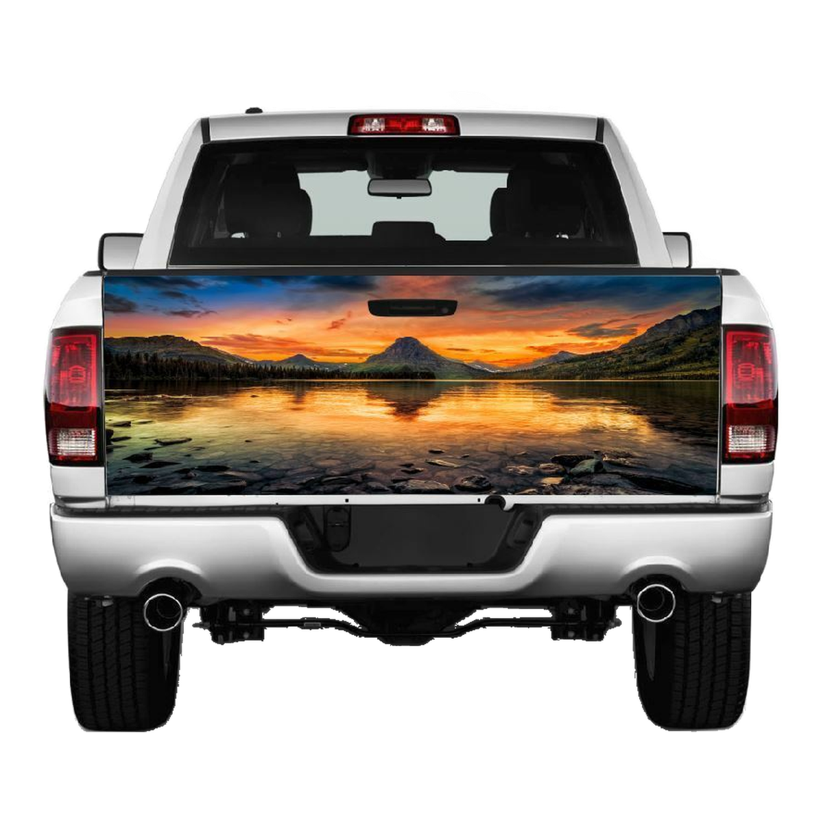 Sunset Truck Tailgate Wrap Vinyl Graphic Decal Sticker product photo
