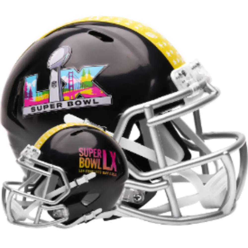 Super Bowl 60 Mini Speed Football Helmet - NFL