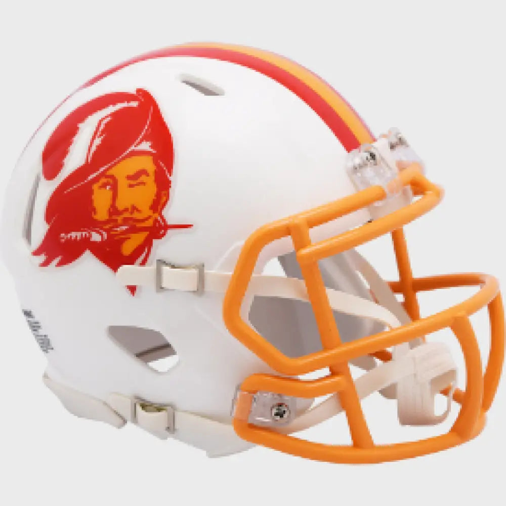 Tampa Bay Buccaneers 1976 to 1996 Riddell Mini Speed Throwback Helmet - NFL.