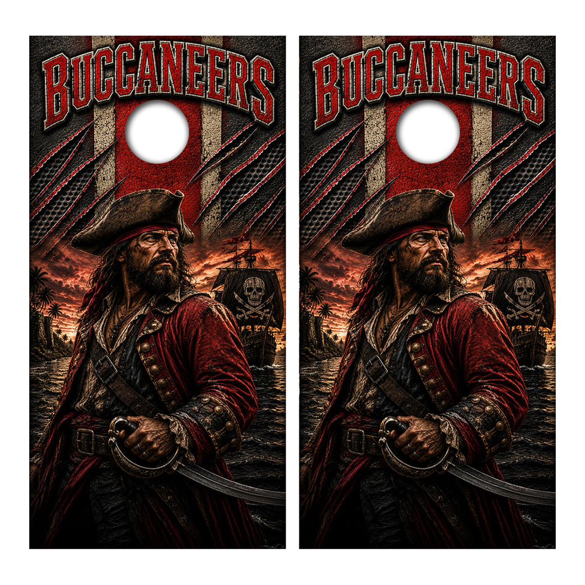 Tampa Bay Buccaneers Football Cornhole Design - Corn5098 - Great Call Athletics