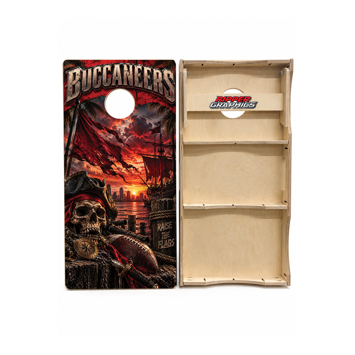 Tampa Bay Buccaneers Inspired Cornhole Design - CH5248 - Great Call Athletics