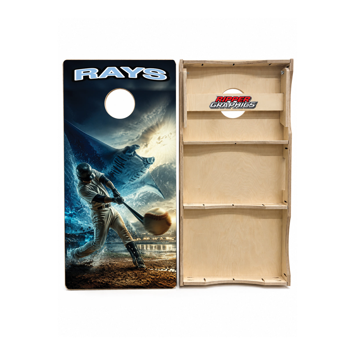Tampa Bay Rays Baseball Inspired Cornhole Design - CH5216 - Great Call Athletics