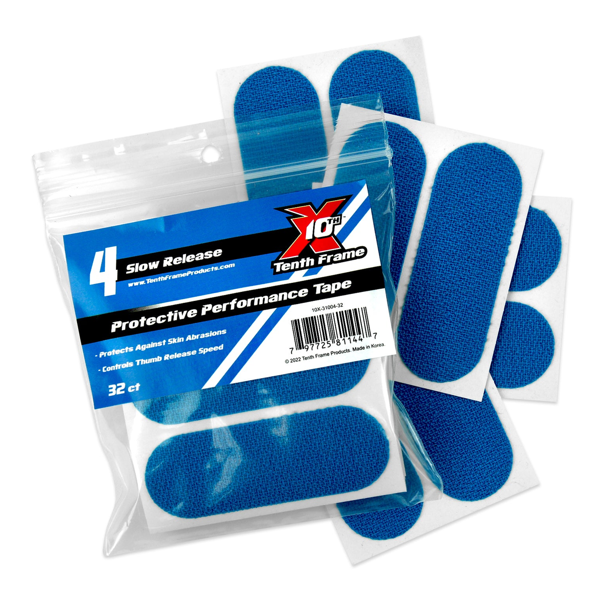 Tenth Frame Protective Performance Tape in 4 Slow Blue - primary view