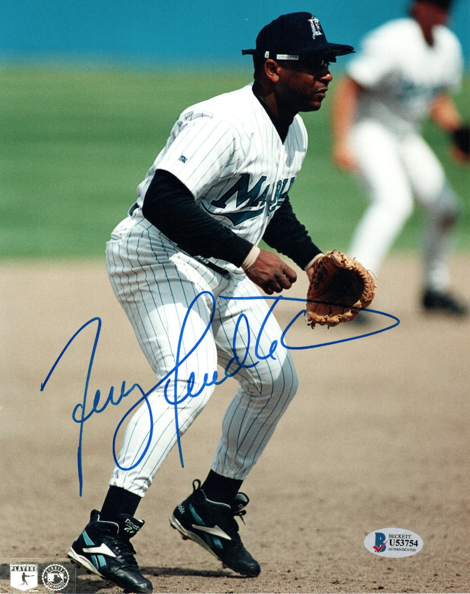 Terry Pendleton Autographed Florida Marlins 8x10 Photo Beckett Authenticated