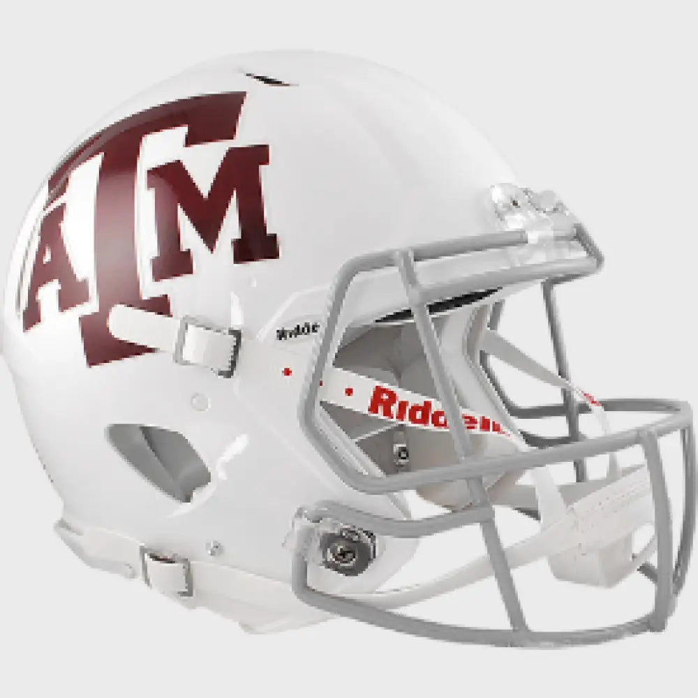 Texas A&M Aggies Full Size Authentic  Speed Football Helmet White- NCAA