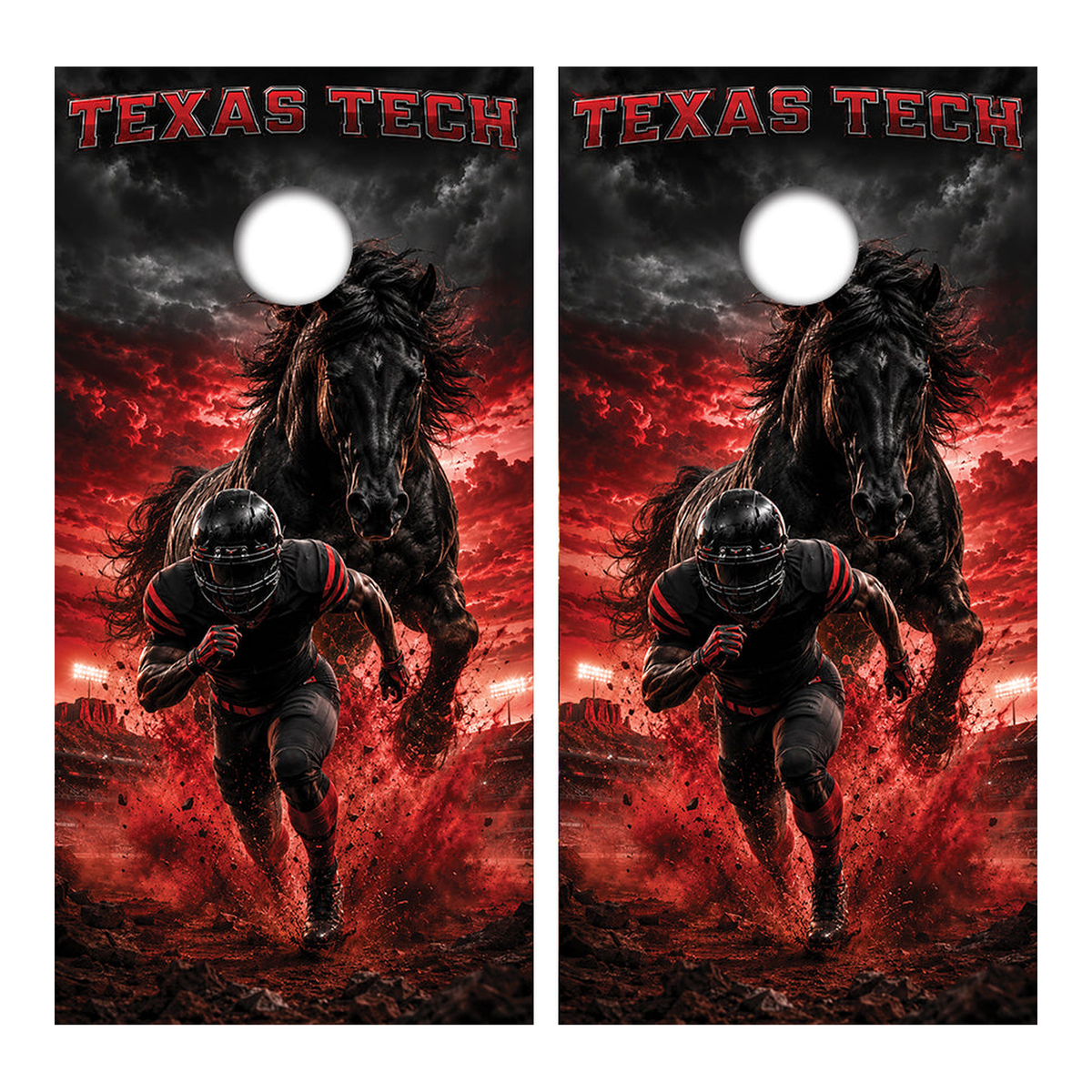Texas Tech Football Inspired Cornhole Design - Corn5199 - Great Call Athletics
