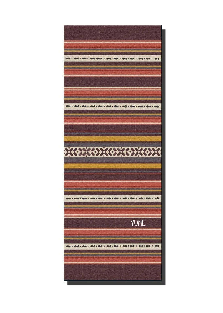 Yoga Mat | 6mm Thick | Striped | Non-Slip | Eco Friendly | Yune Yoga | Kim