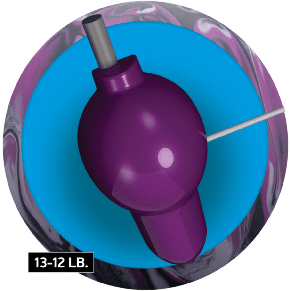 Radical Zig Zag Solid PRE-DRILLED Bowling Ball