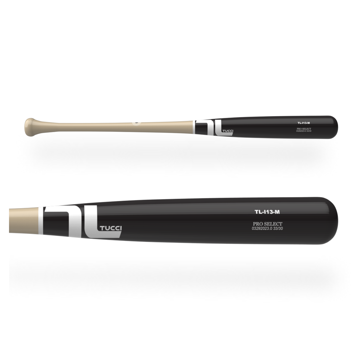 TUCCI TL-I13 Pro Select Wood Bat in Natural/White/Black