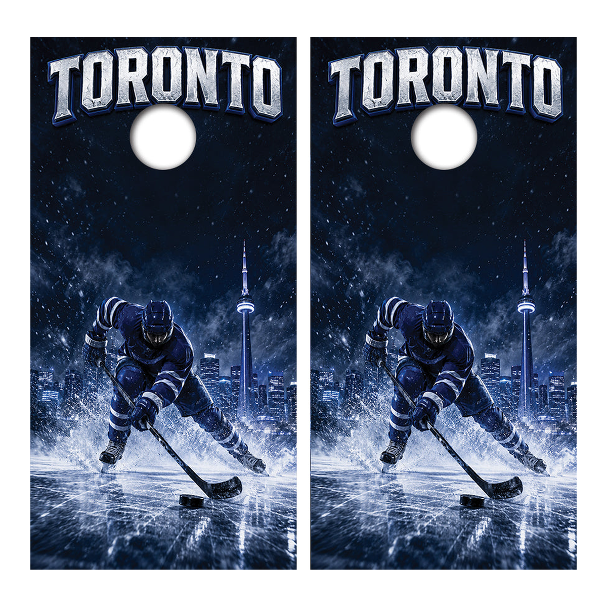 Toronto Maple Leafs Inspired Cornhole Design - Corn5175 - Great Call Athletics