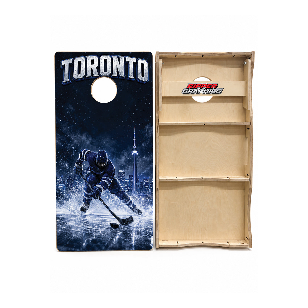 Toronto Maple Leafs Inspired Cornhole Design - CH5175 - Great Call Athletics