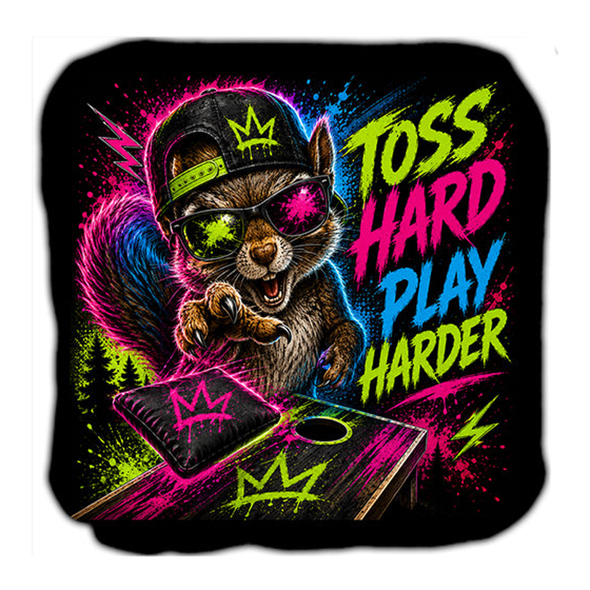 Toss Hard Play Harder Cornhole Bags Set of 4 - Great Call Athletics