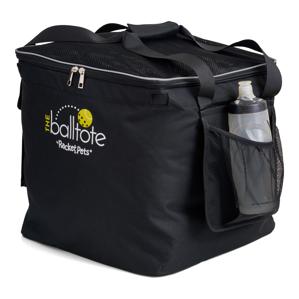 Racket Pets Ball Tote Replacement Bag for Teaching Carts in Black - right side view