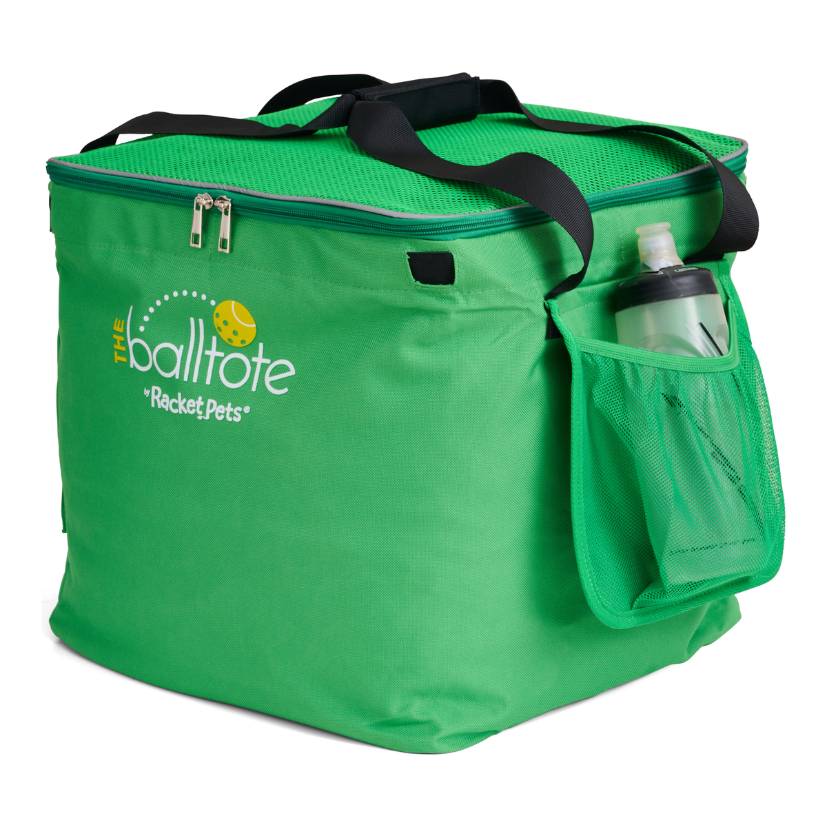 Racket Pets Ball Tote Replacement Bag for Teaching Carts in Green - right side view