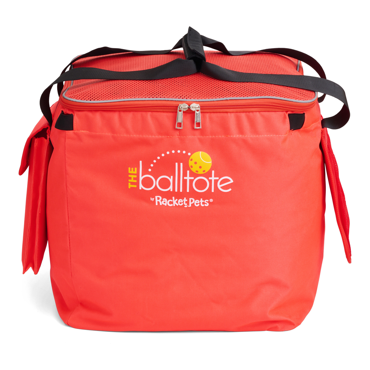 Racket Pets Ball Tote Replacement Bag for Teaching Carts in Orange - front view