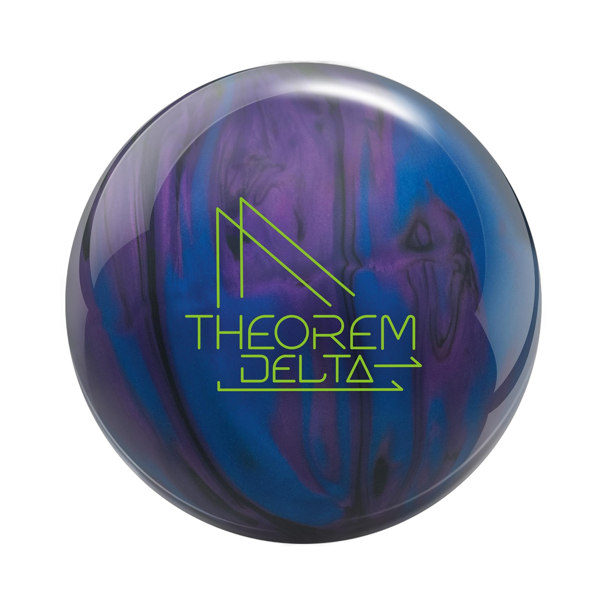 Track Theorem Delta Bowling Ball in Black/Indigo/Blue - main product image