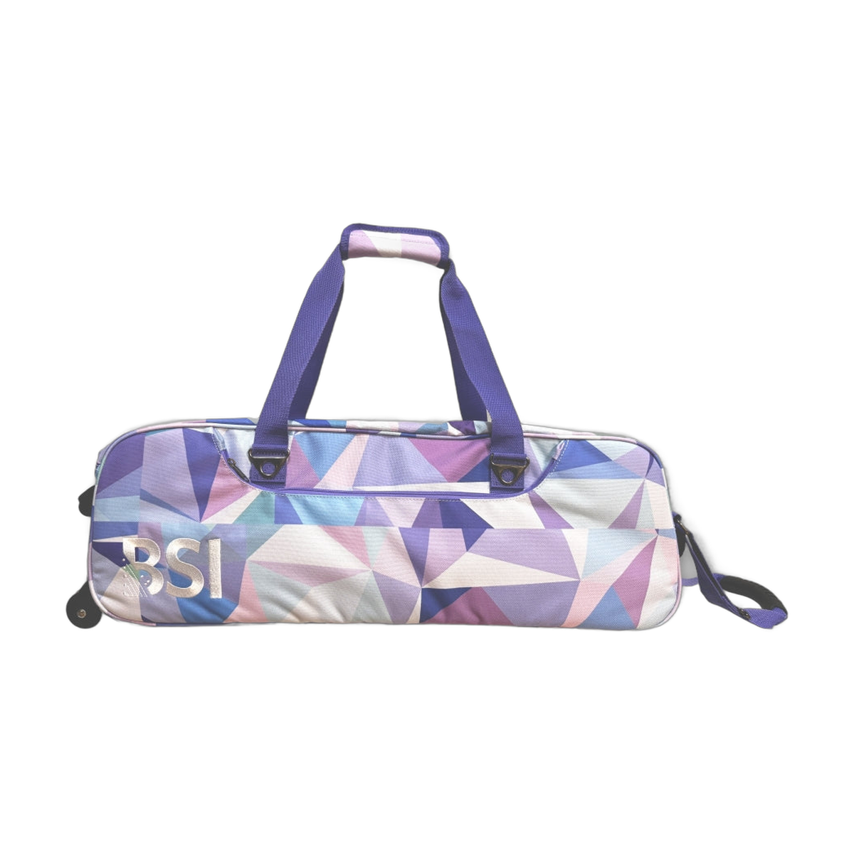 BSI Triple Tote 3-Ball Bowling Bag in Pink/Purple Triangles