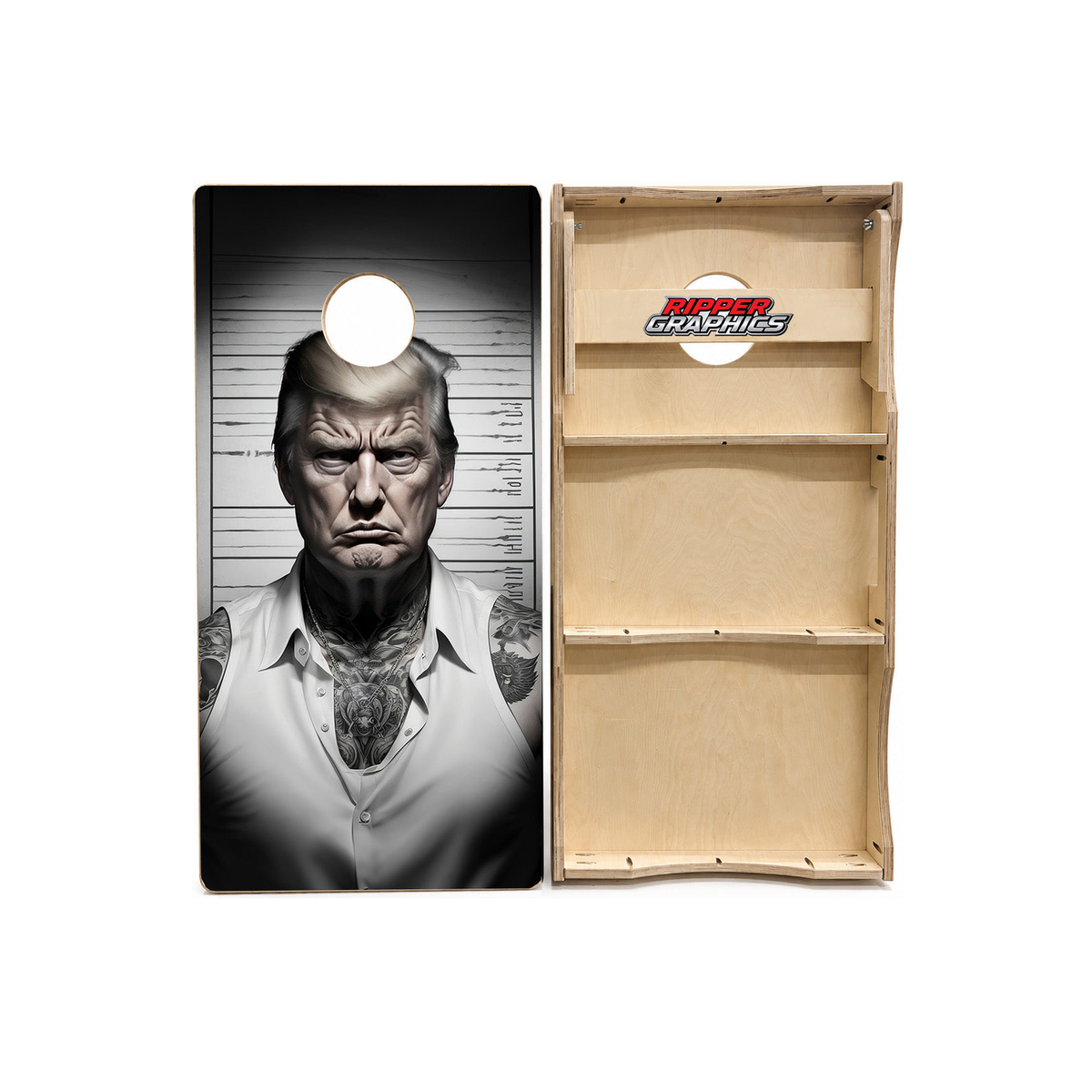 Trump GOAT Cornhole Design product photo