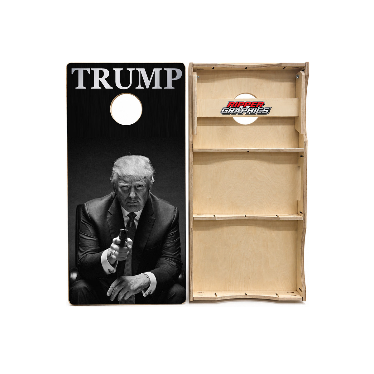 Trump Time's Up Cornhole Design product photo