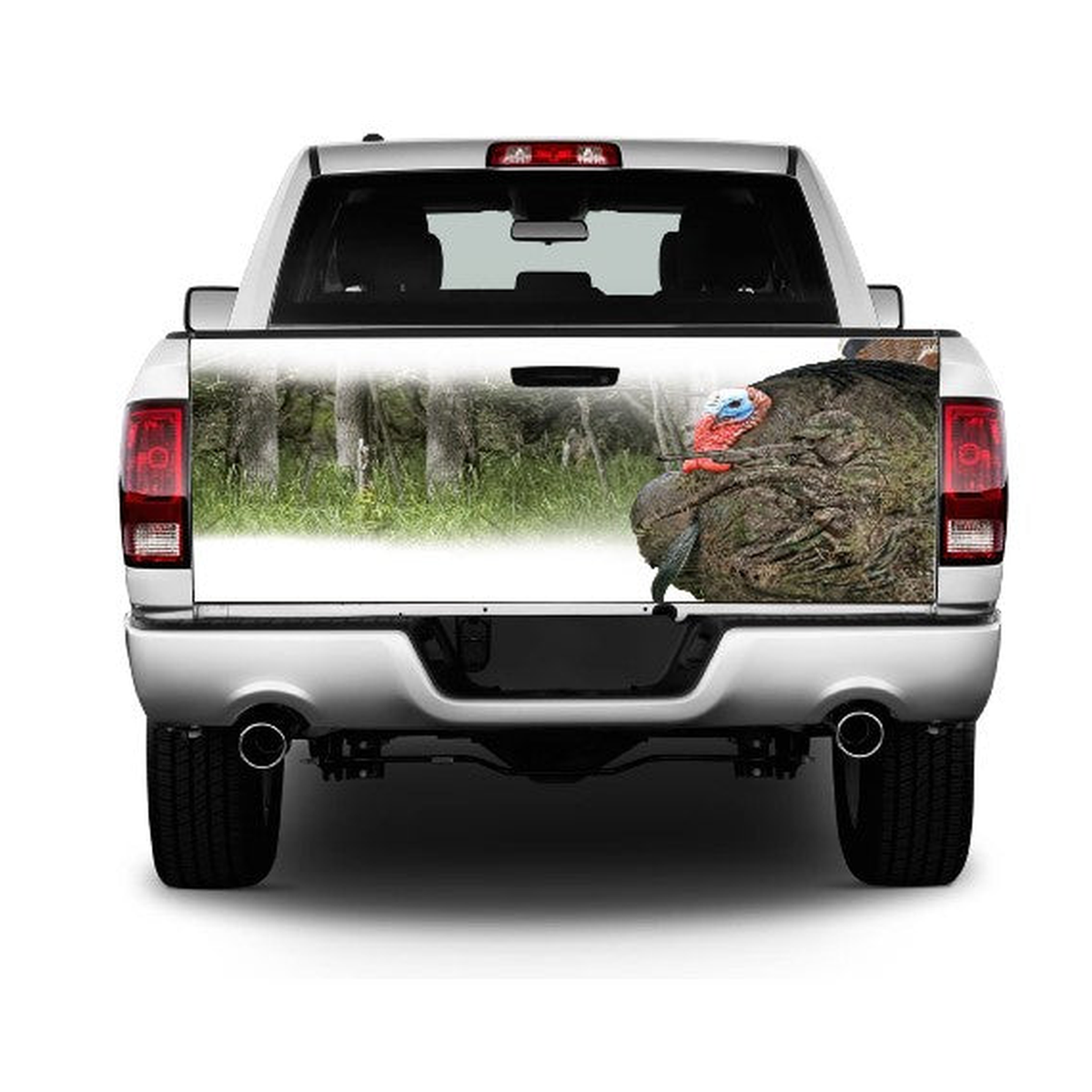 Turkey Hunter Tailgate Wrap Vinyl Graphic Decal Sticker product photo