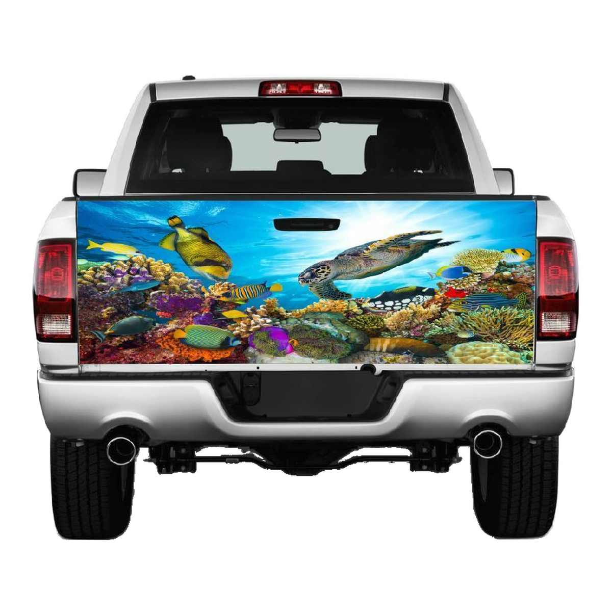 Underwater Ocean Scene Truck Tailgate Wrap Vinyl Graphic Decal Sticker product photo