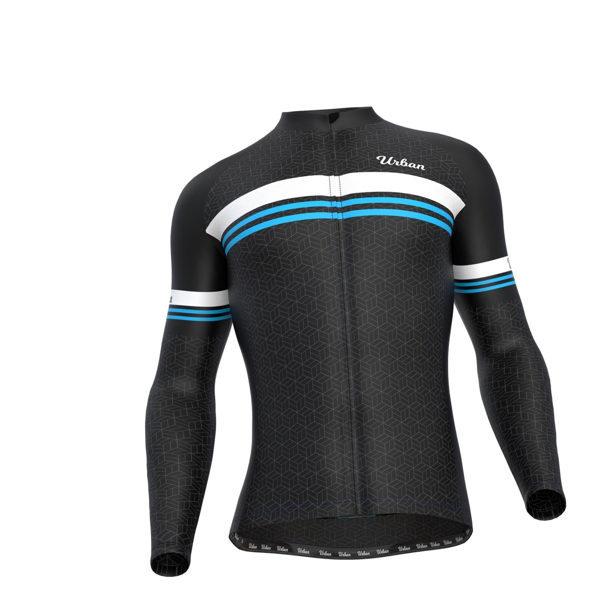 Urban Cycling Men’s Classic Black Long Sleeve Jersey & Cargo Bib Tights Kit – Comfort, Fit, and All-Season Performance - G201, G202, G203, G204, G205, G206 - Great Call Athletics