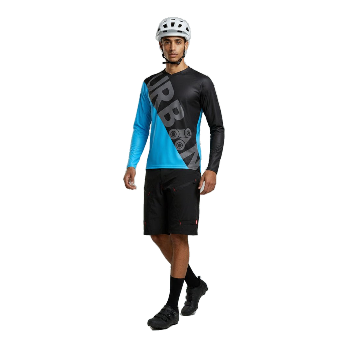Urban Cycling Men’s TrailBuster Long Sleeve MTB Mountain Bike Cycling Jersey – Performance Fit, Breathable Comfort - C430, C431 - Great Call Athletics