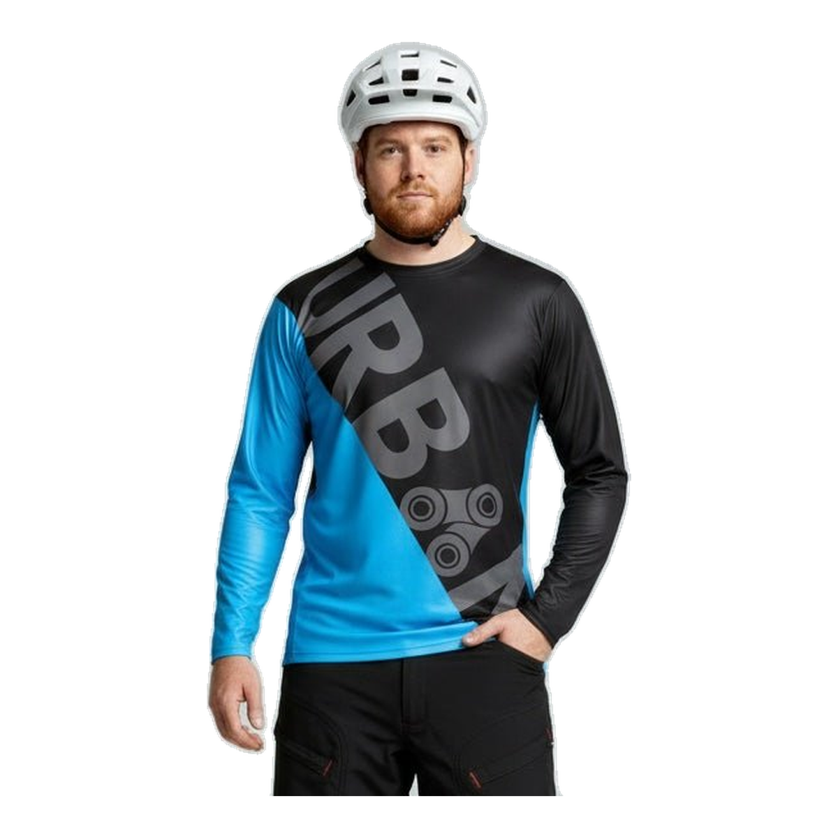 Urban Cycling Men’s TrailBuster Long Sleeve MTB Mountain Bike Cycling Jersey – Performance Fit, Breathable Comfort - C432, C433, C434, C435 - Great Call Athletics