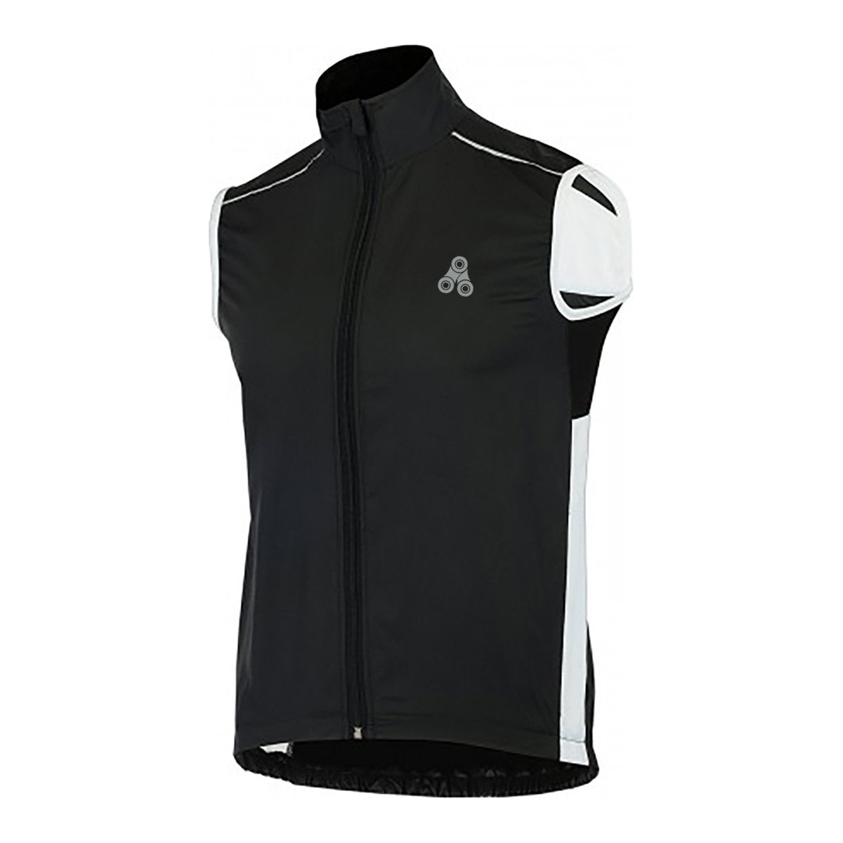 Urban Cycling Windbreaker Vest / Gilet - Black & White - Great Call Athletics