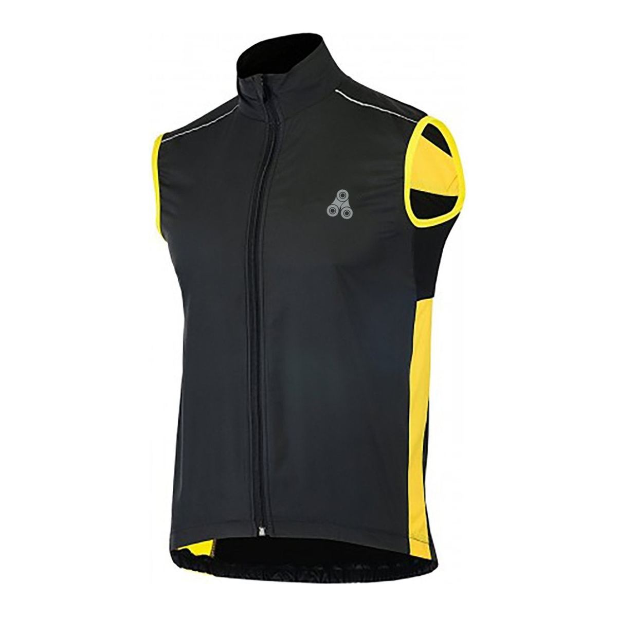 Urban Cycling Windbreaker Vest / Gilet - Black & Yellow - Great Call Athletics