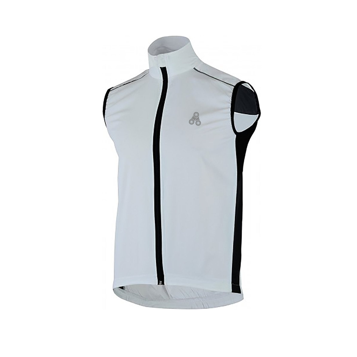 Urban Cycling Windbreaker Vest / Gilet - White & Black - Great Call Athletics