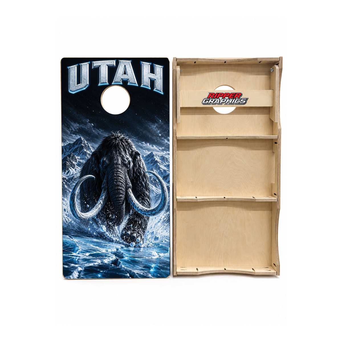 Utah Mammoth Inspired Cornhole Design - CH5183 - Great Call Athletics