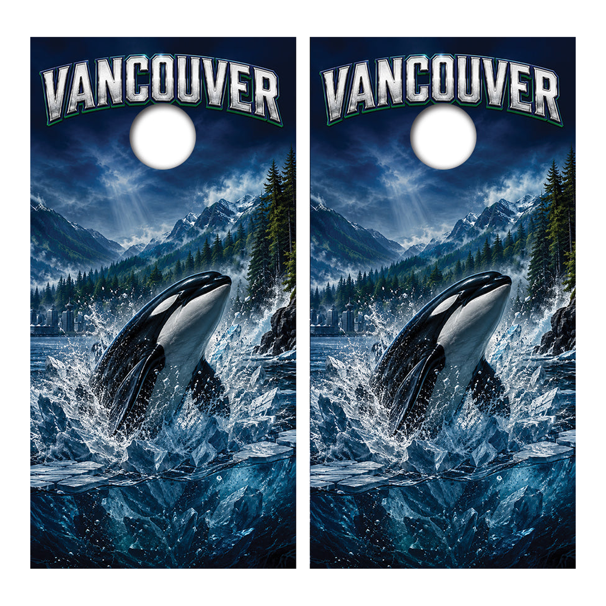 Vancouver Canucks Inspired Cornhole Design - Corn5182 - Great Call Athletics