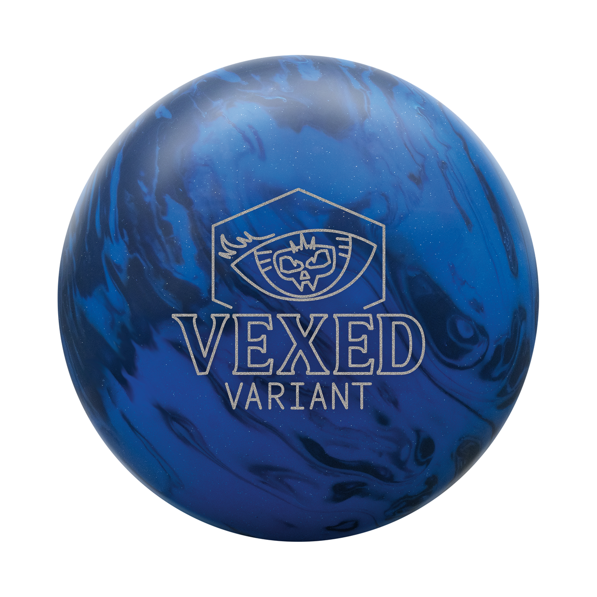 Radical Vexed Variant Bowling Ball in Navy/Royal Blue - Front view