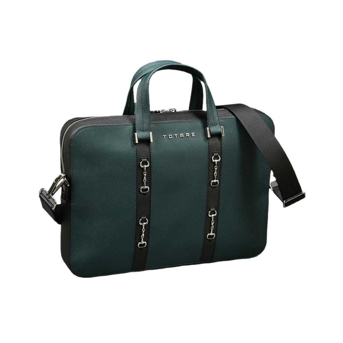 Viterbo Leather Bag with Snaffle Bits TOTARE product photo