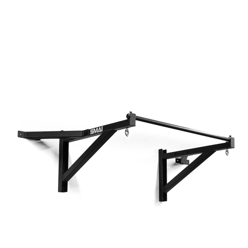 Wall Mounted Chin Up Bar and Bag Bracket