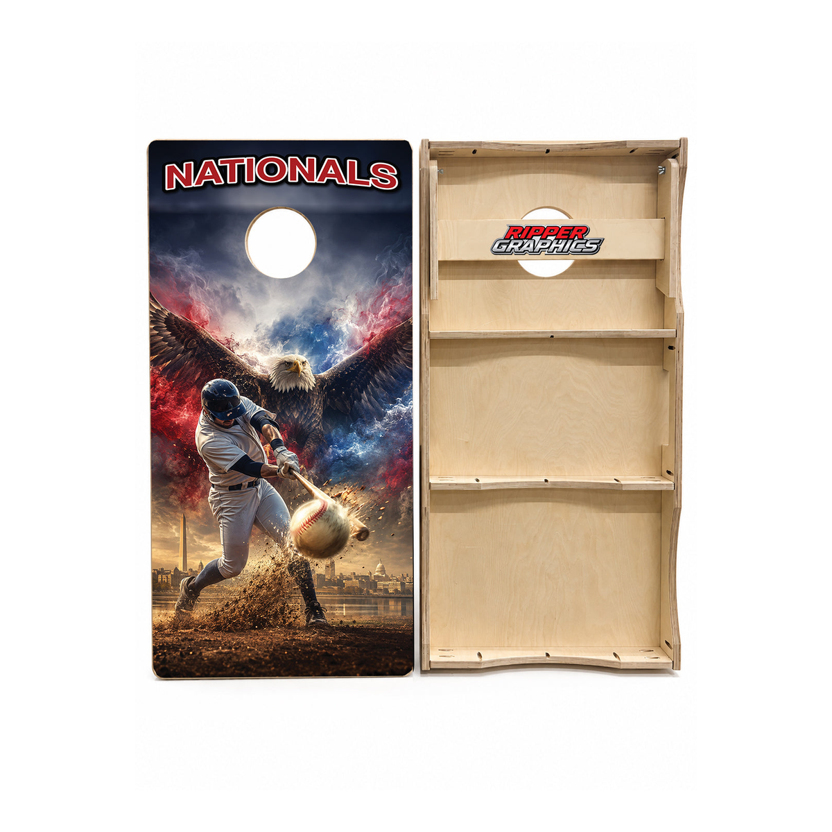 Washington Nationals Baseball Inspired Cornhole Design - CH5229 - Great Call Athletics
