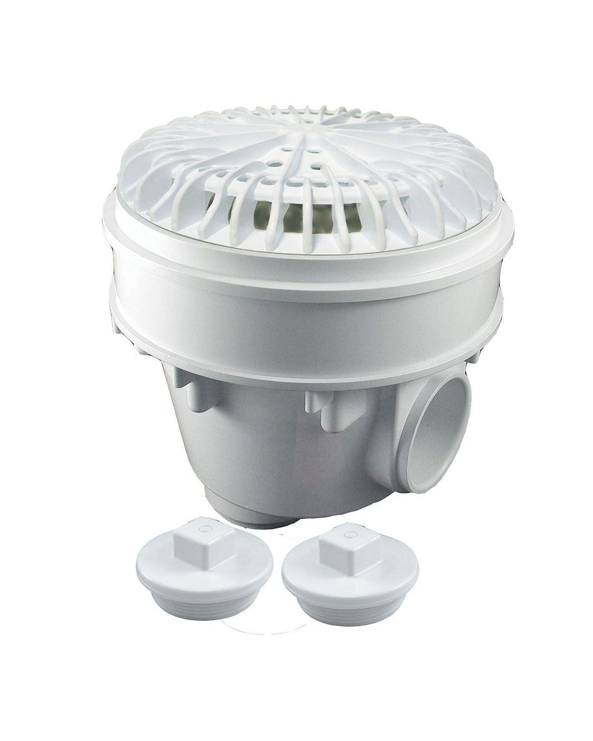 CMP Nova 2" White Gunite Main Drain w/ Extension Collar