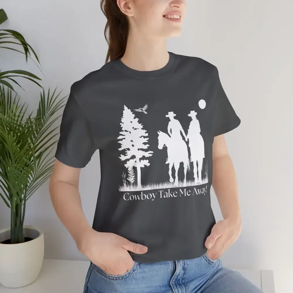 Western T-Shirt, Couples Tee, Country Style Horse Lover Shirt