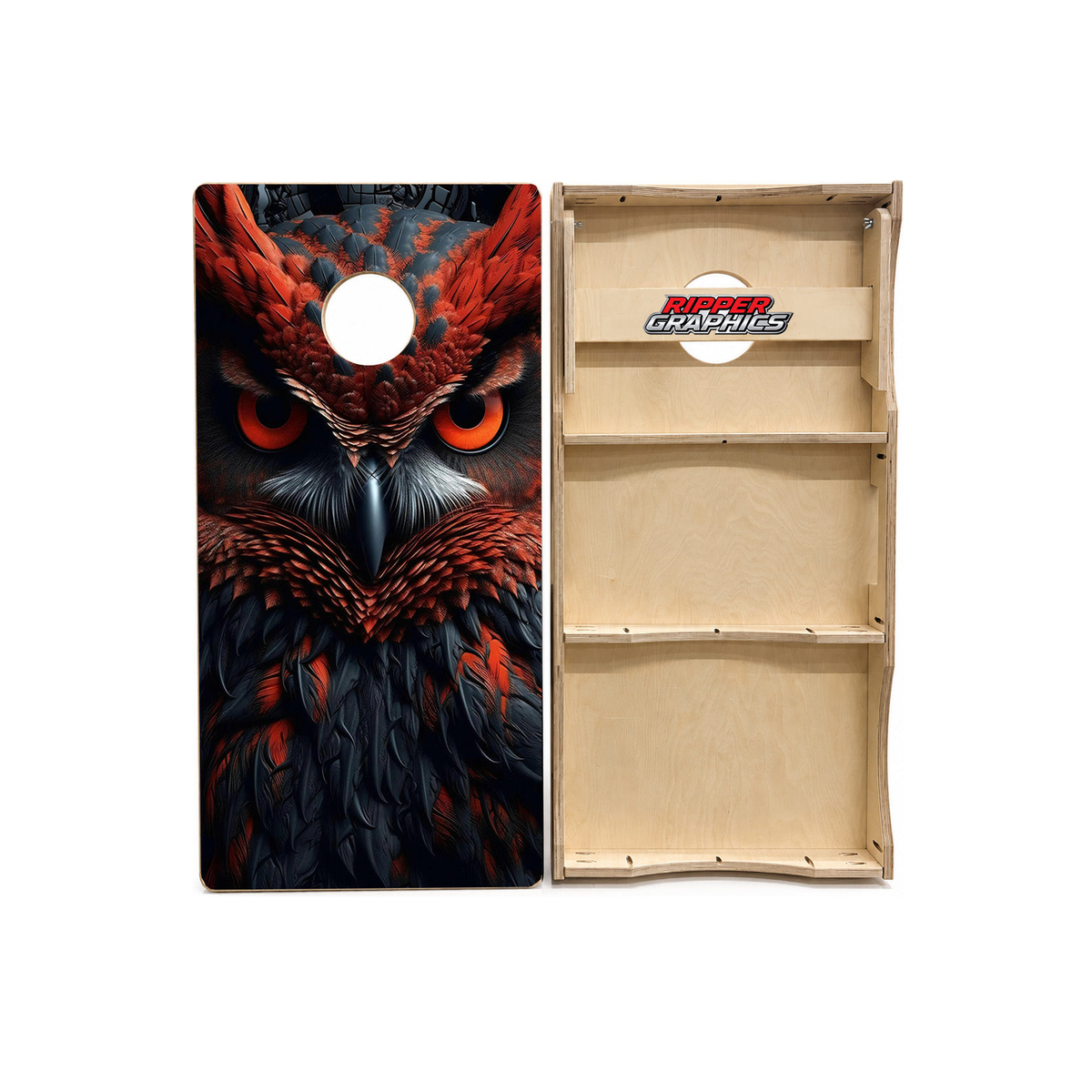 Wise Old Owl Cornhole Design product photo