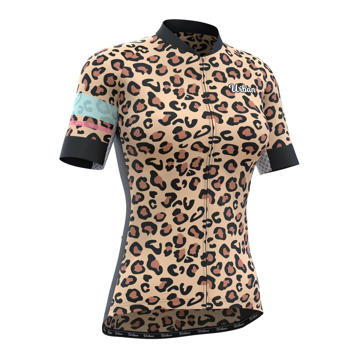 Women’s Urban Leopard Print Cycling Kit — Performance Jersey & Bib Shorts - D213, D214, D215, D216, D217, D218 - Great Call Athletics
