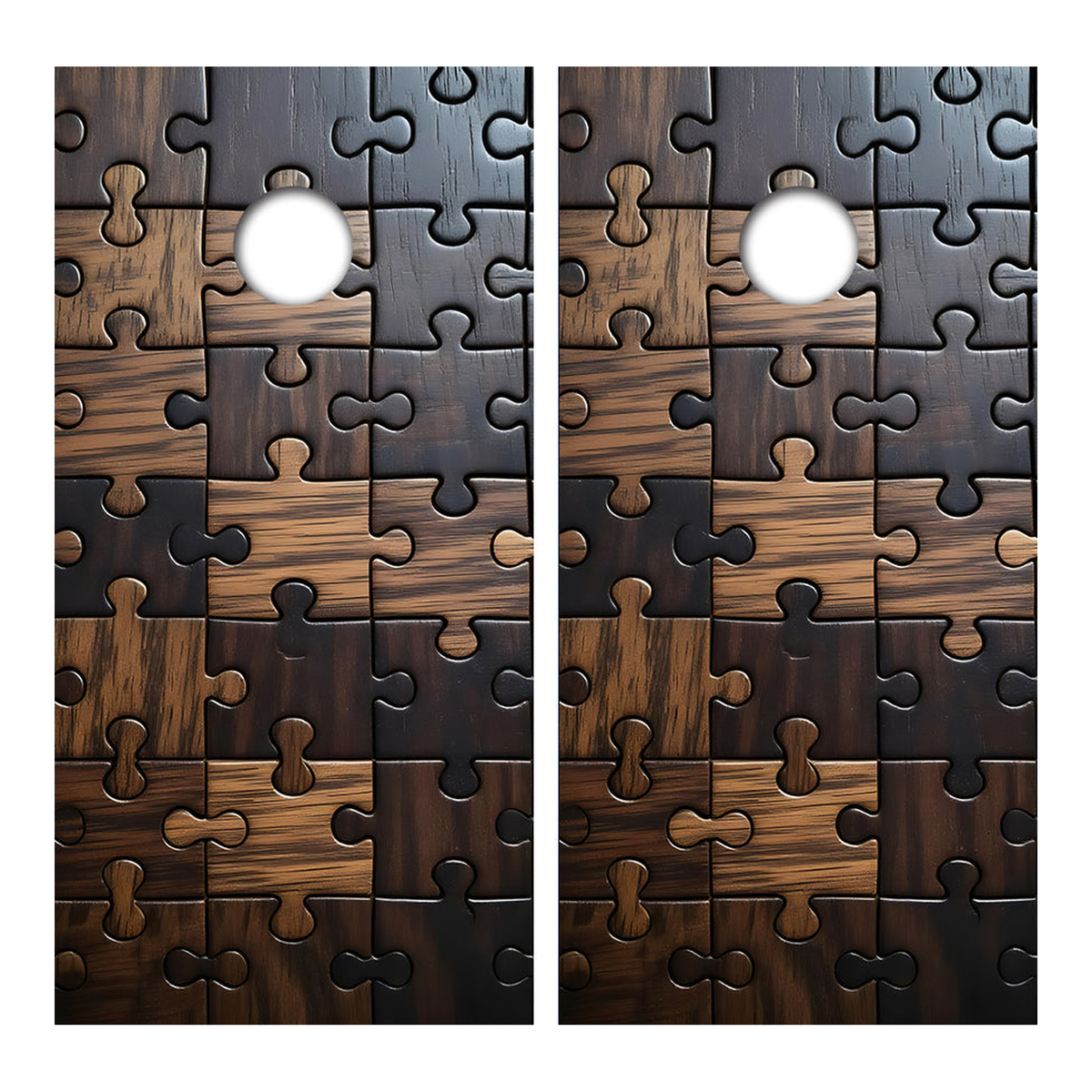 Wooden Cornhole Puzzle Cornhole Design - Corn5089 - Great Call Athletics