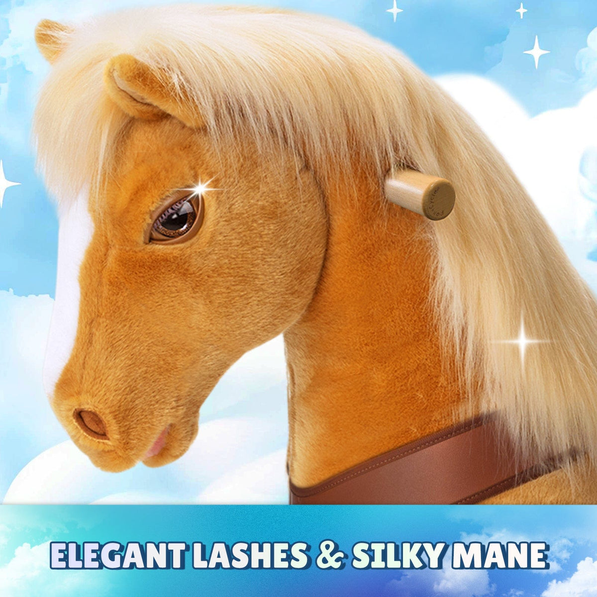 Model Y® Horse Ride-On Toy Age 4, 7, Light Brown - View 5
