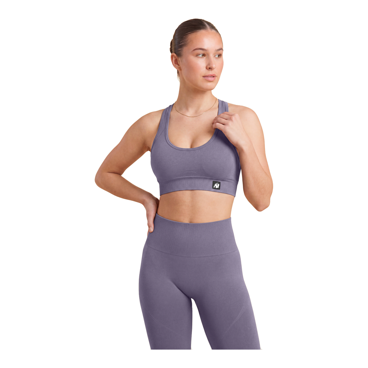 Yava Seamless Sports Bra - Gray product photo
