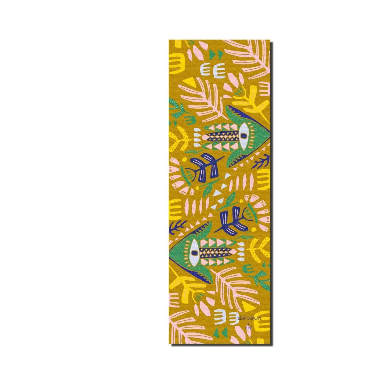 Yoga Mat | 6mm Thick | Tan | Non-Slip | Eco Friendly | Yune Yoga | Leah Duncan Hamsa product photo
