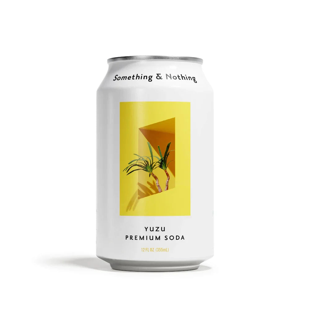 Something & Nothing Premium Yuzu Soda, 12 fl oz (Case of 12)