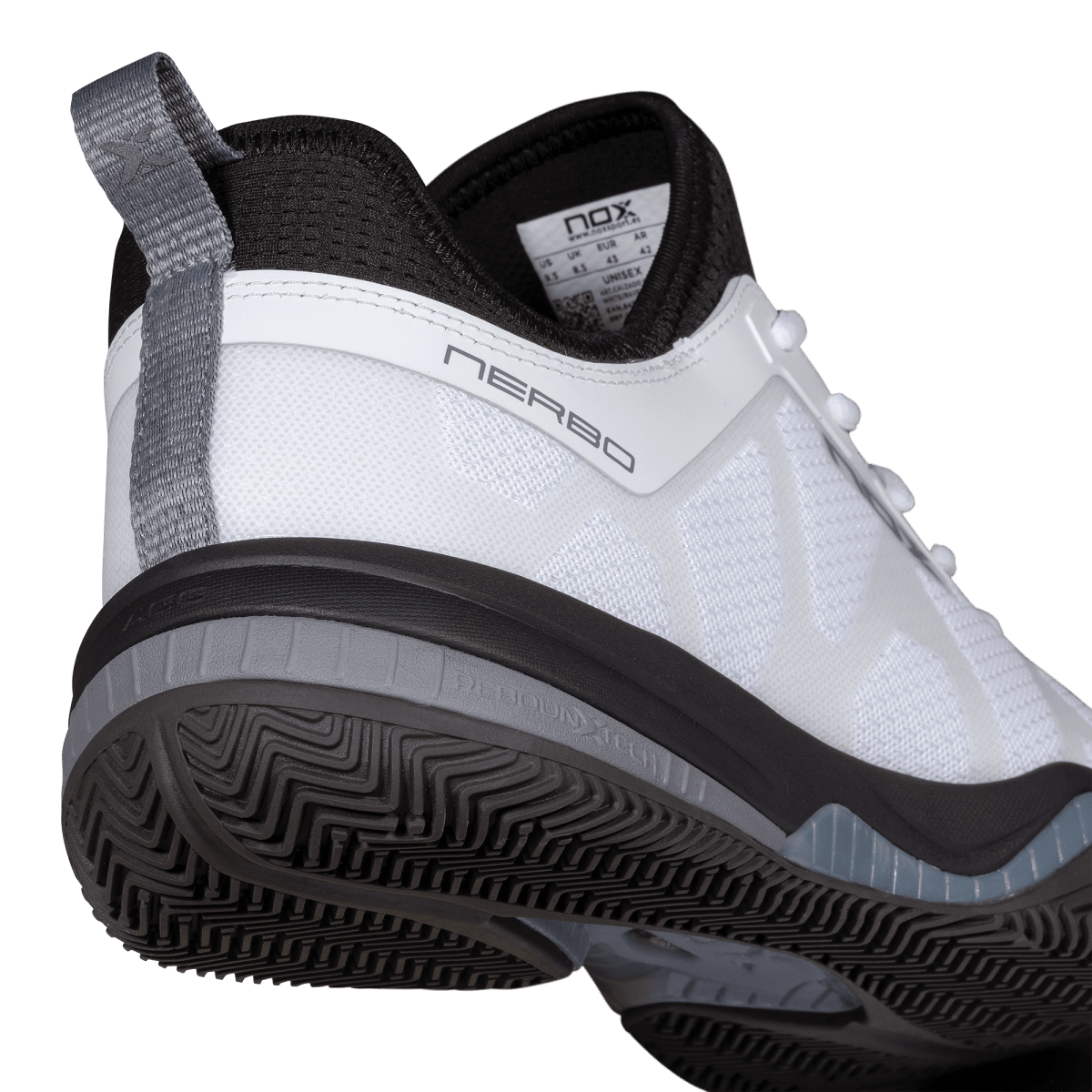 NOX NERBO Padel Shoes, Raven - Alternate View 3