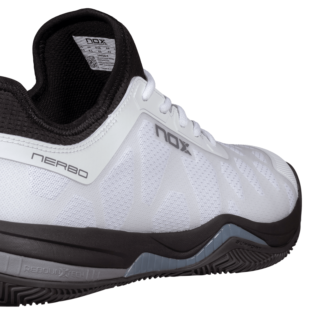 NOX NERBO Padel Shoes, Raven - Alternate View 5