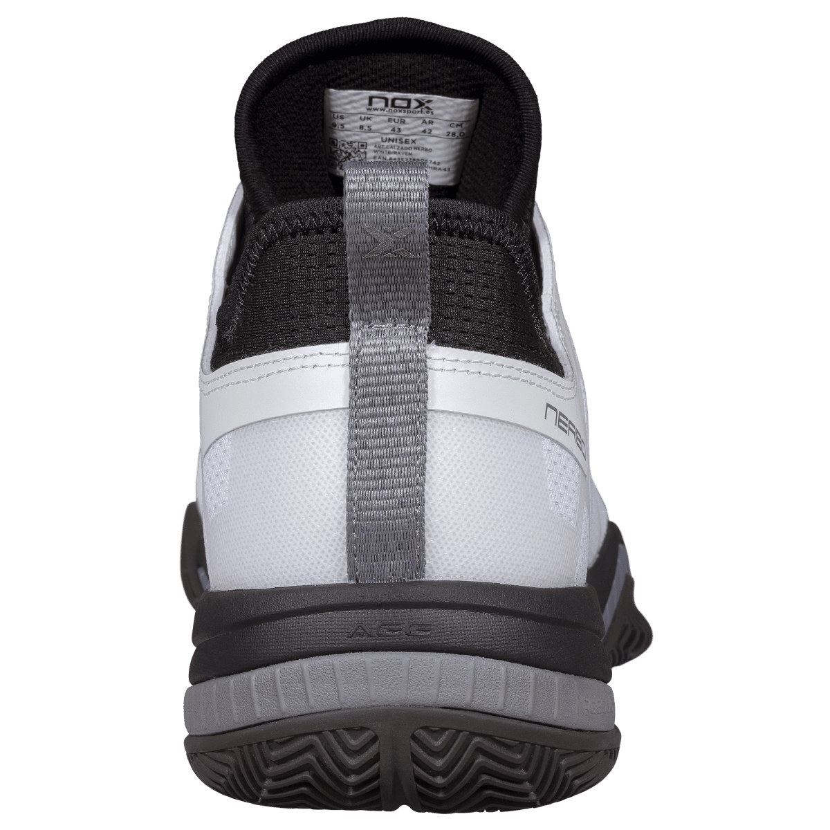 NOX NERBO Padel Shoes, Raven - Alternate View 6